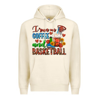 Tofu I Run On Coffee And Basketball Frappe Premium Hoodie - FaDigitalArtStudio