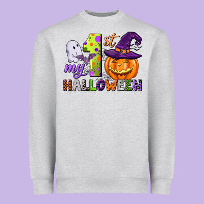 My First Halloween Heavyweight Sweatshirt Designed By Cowgirlartshop