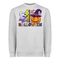 Heather Grey my first halloween Heavyweight Sweatshirt - CowGirlArtShop
