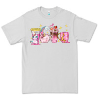 Dove Grey unicorn coffee cups Premium Tee - NancyCooperArtShop