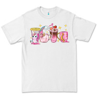 White unicorn coffee cups Premium Tee - NancyCooperArtShop