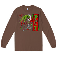 Chestnut Christmas Character Nurse Long Sleeve Tee - NancyCooperArtShop