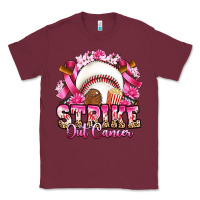 Burgundy strike out cancer baseball Classic Tee - Artiststas