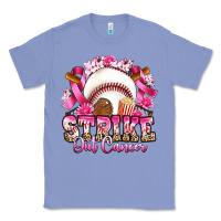 Colony Blue strike out cancer baseball Classic Tee - Artiststas