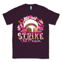 Plum strike out cancer baseball Classic Tee - Artiststas