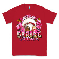Red strike out cancer baseball Classic Tee - Artiststas