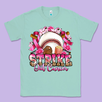 Strike Out Cancer Baseball Classic Tee Designed By Artiststas