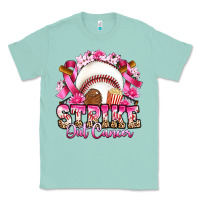 Seafoam strike out cancer baseball Classic Tee - Artiststas