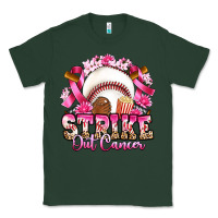 Sports Green strike out cancer baseball Classic Tee - Artiststas