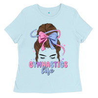 Baby Blue gymnastics life Ladies Tee - MaliasSmallBusiness