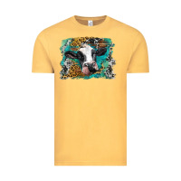 Holstein Cow Leopard And Western Background Vintage Tee | Teevron