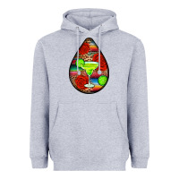 Heather Grey mexican teardrop  4 Heavyweight Hoodie - BundleAndBundleShop