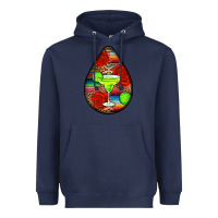 Navy mexican teardrop  4 Heavyweight Hoodie - BundleAndBundleShop