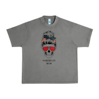 Tornado Glitter American Flag Patterned American Mom Skull Urban Heavy Tee - Bettercallsaul