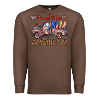 Chestnut proud to be american truck Premium Sweatshirt - BundleAndBundleShop