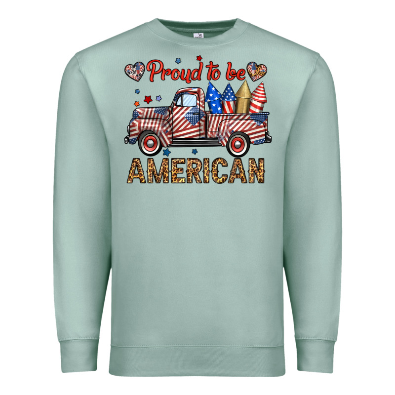 Proud To Be American Truck Premium Sweatshirt by BundleAndBundleShop | Teevron