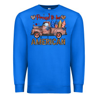 True Royal proud to be american truck Premium Sweatshirt - BundleAndBundleShop