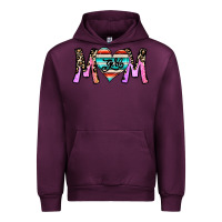 Mauve Wine girl mom Urban Hoodie - CowhideDigitalArt