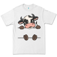 White custom cow Premium Tee - MaliasSmallBusiness