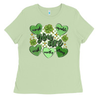 Matcha st. patrick's day positive affirmations Ladies Tee - MaliasSmallBusiness