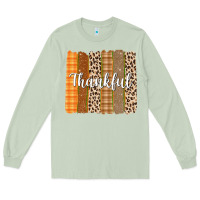 Matcha Thankful Brushstrokes Long Sleeve Tee - texasbilliewilder