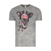 Cloud Rock baby pig Vintage Tee - BarkalooDesign