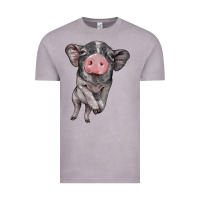 Vintage Zinc baby pig Vintage Tee - BarkalooDesign