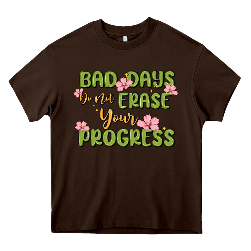Mental Health Uplifting Quote Heavy Core Tee by MaliasSmallBusiness | Teevron