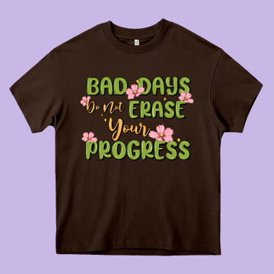 Mental Health Uplifting Quote Heavy Core Tee Designed By Maliassmallbusiness