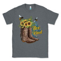 Charcoal Heather Bee Kind Classic Tee - JahusDesignShop