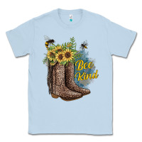 Dusty Blue Bee Kind Classic Tee - JahusDesignShop