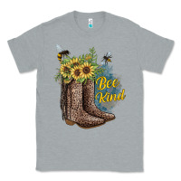 Heather Grey Bee Kind Classic Tee - JahusDesignShop