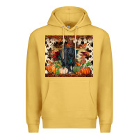 Antique Gold Fall black angus Premium Hoodie - RanaPortraitStore