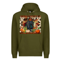 Army Green Fall black angus Premium Hoodie - RanaPortraitStore