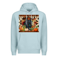 Blue Mist Fall black angus Premium Hoodie - RanaPortraitStore