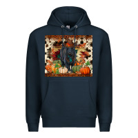 Navy Fall black angus Premium Hoodie - RanaPortraitStore