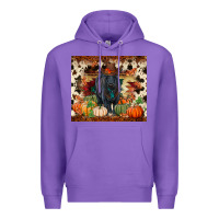 Purple Fall black angus Premium Hoodie - RanaPortraitStore