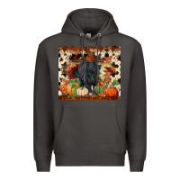 Smoke Fall black angus Premium Hoodie - RanaPortraitStore