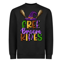 Black free broom rides Heavyweight Sweatshirt - CowGirlArtShop