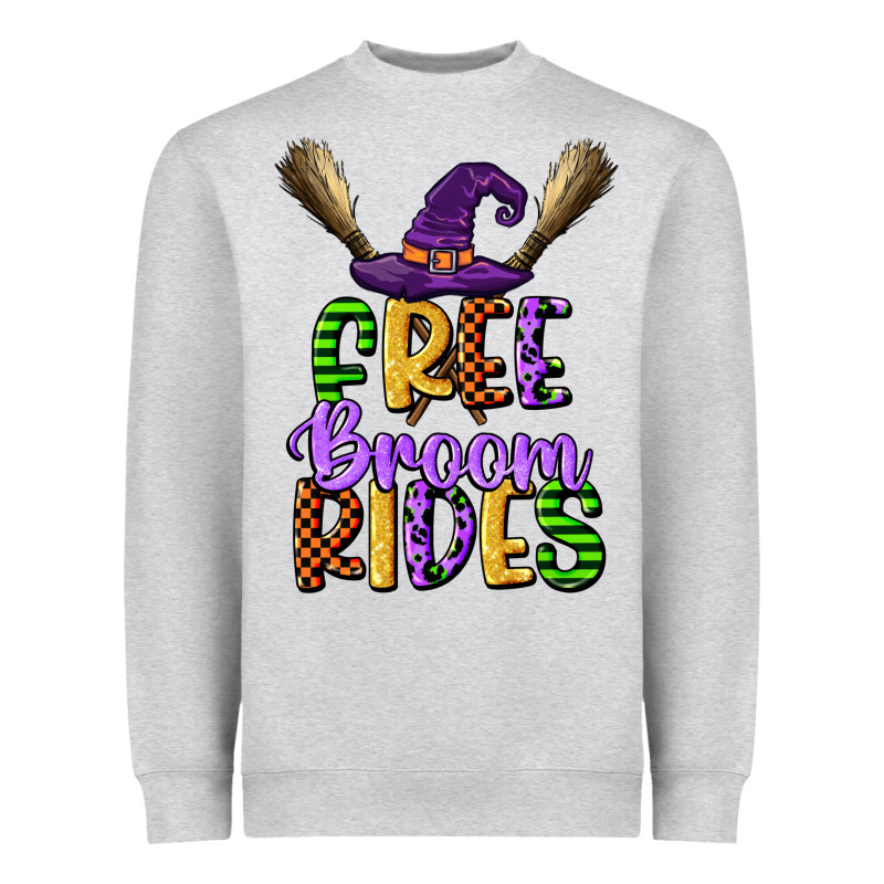 Free Broom Rides Heavyweight Sweatshirt by CowGirlArtShop | Teevron