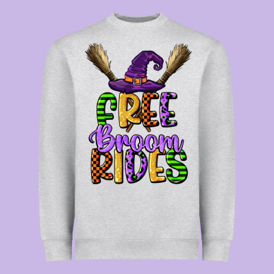 Free Broom Rides Heavyweight Sweatshirt Designed By Cowgirlartshop