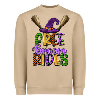 Mushroom free broom rides Heavyweight Sweatshirt - CowGirlArtShop
