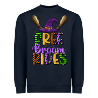 Navy free broom rides Heavyweight Sweatshirt - CowGirlArtShop