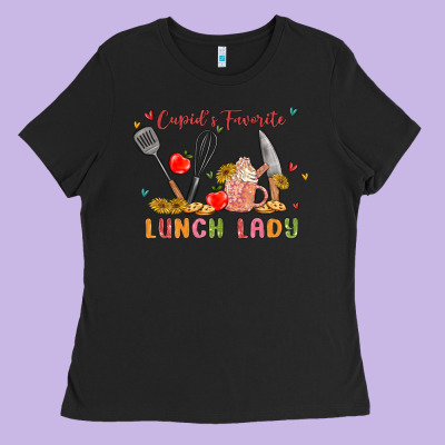 Cupids Favorite Lunch Lady Ladies Tee Designed By Maliassmallbusiness