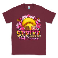 Burgundy strike out cancer softball Classic Tee - Artiststas