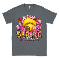 Charcoal Heather strike out cancer softball Classic Tee - Artiststas