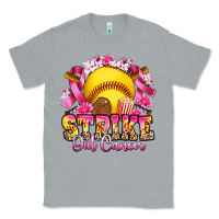 Heather Grey strike out cancer softball Classic Tee - Artiststas