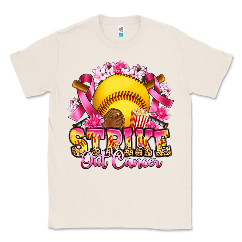 Strike Out Cancer Softball Classic Tee by Artiststas | Teevron