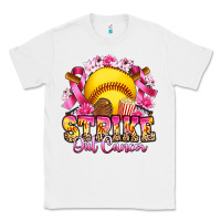White strike out cancer softball Classic Tee - Artiststas