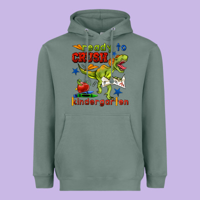 Ready To Crush Kindergarten Heavyweight Hoodie Designed By Bundleandbundleshop